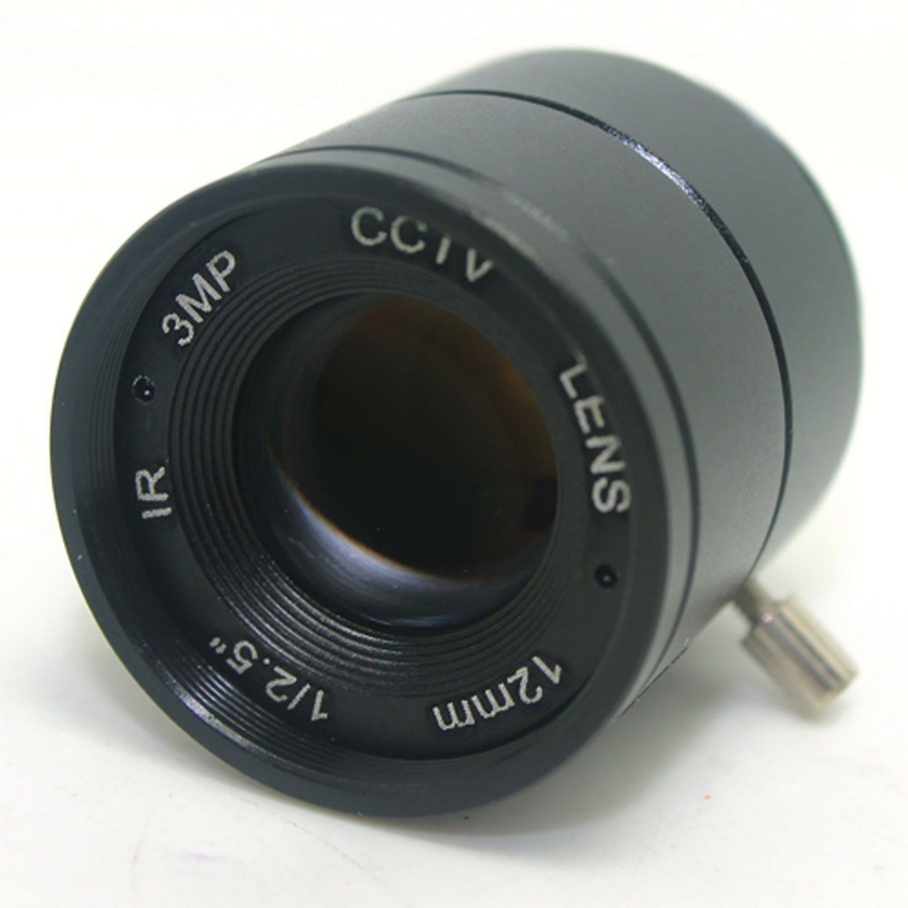 3.0 MegaPixel 12mm 24 Degree Angle 1 2.5 Mount CS Aperture F1.4 CCTV Fixed Lens For CCTV Camera