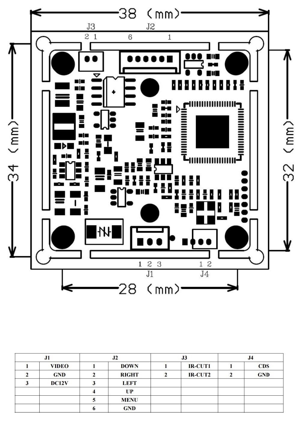 1 4 AR0141 + HDI8901 CMOS BOARD 1.0 MegaPixel 4 in 1 AHD CVI TVI 2.0 Analog FOR CCTV AHD CAMERA