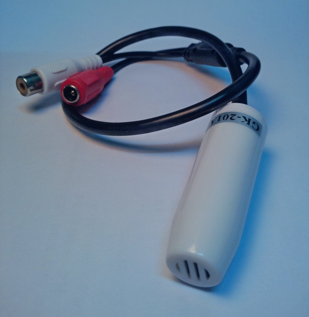 Free shipping Wide Range Mic Audio Microphone CCTV Audio Mic Clear Sound Pick up Device for Camera Microphone Camera DVR System