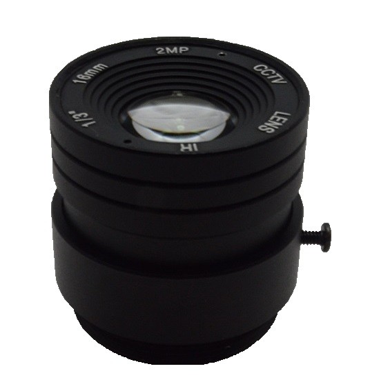 2.0 MegaPixel 16mm 16 Degree Angle 1 3 Mount CS Aperture F1.2 CCTV Fixed Lens For CCTV Camera