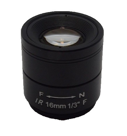 1.0 MegaPixel 16mm 17 Degree Angle 1 3 Mount CS Aperture F1.2 CCTV Fixed Lens For CCTV Camera