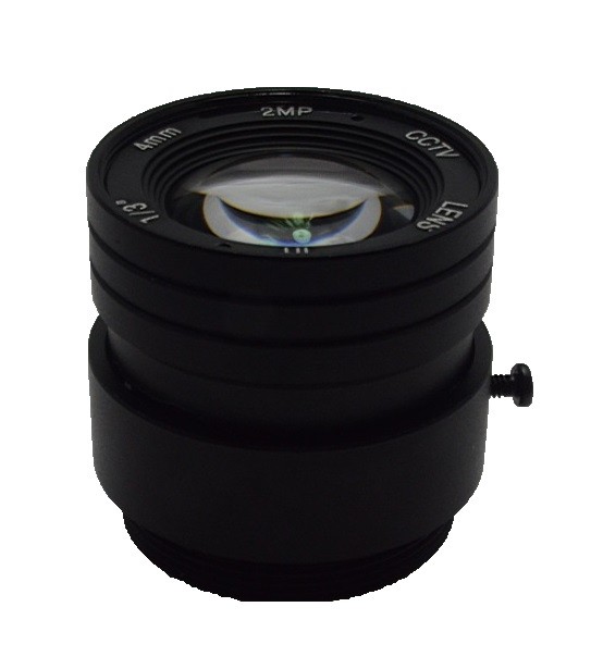 2.0 MegaPixel 4mm 58 Degree Angle 1 3 Mount CS Aperture F1.2 CCTV Fixed Lens For CCTV Camera