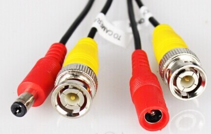 Free shipping BNC cable 60ft Power video Plug and Play Cable for CCTV camera system 4pcs lot