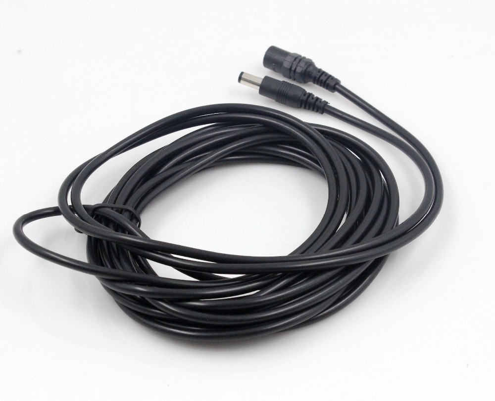 CTV DC Power Extension Cable 5 Meter 16.5FT Jack Socket To 5.5mm x 2.1mm Male Plug For CCTV Camera
