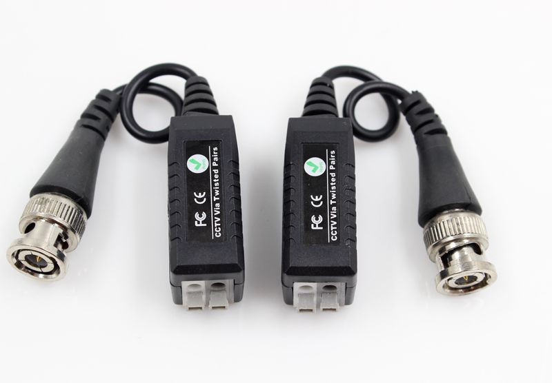 CCTV Video Balun Connector BNC UTP CAT5 Video Balun Twistered Pair Transceiver Cable 10pairs