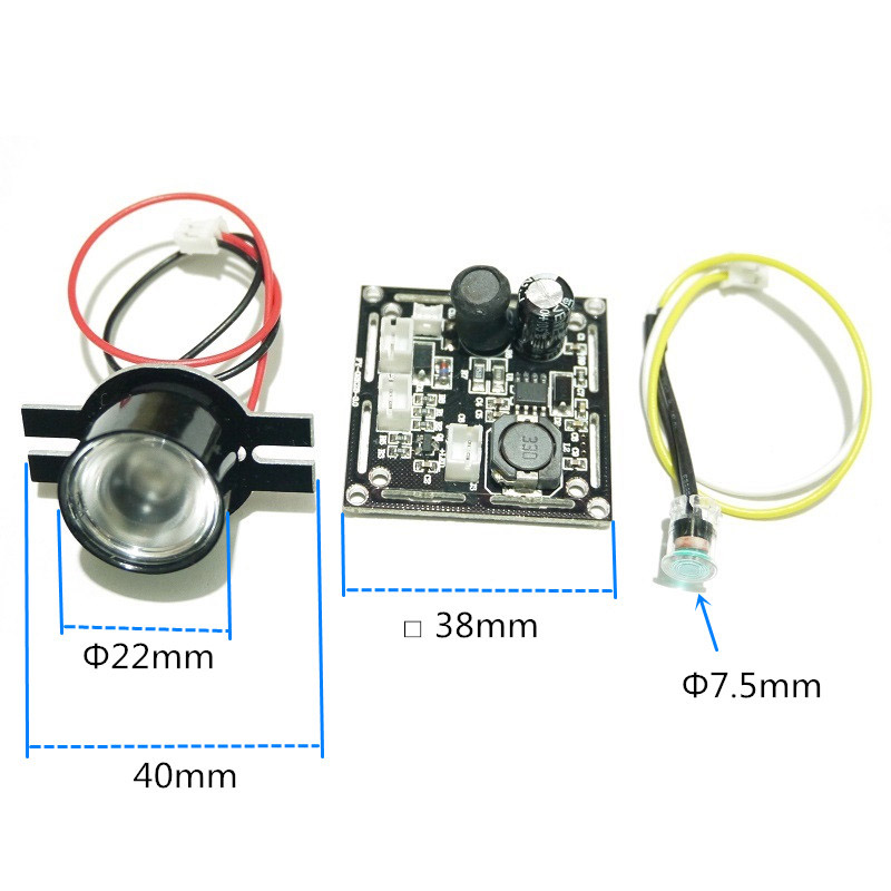 CCTV Accessories infrared light 2 pcs Array IR LED board for Surveillance cameras night vision diameter 22mm For CCTV Camera DIY