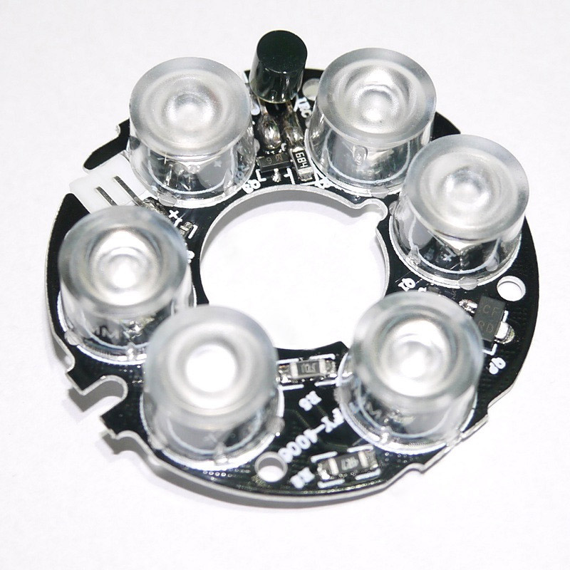 CCTV Accessories Nano infrared 6 Grain IR LED board for Surveillance cameras night vision diameter 45mm
