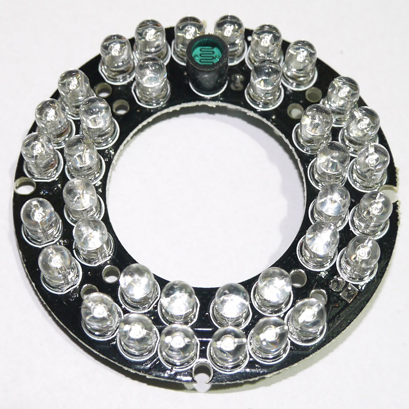 CCTV Accessories infrared light 36 Grain 850nm IR LED board for Surveillance cameras night vision diameter 60mm
