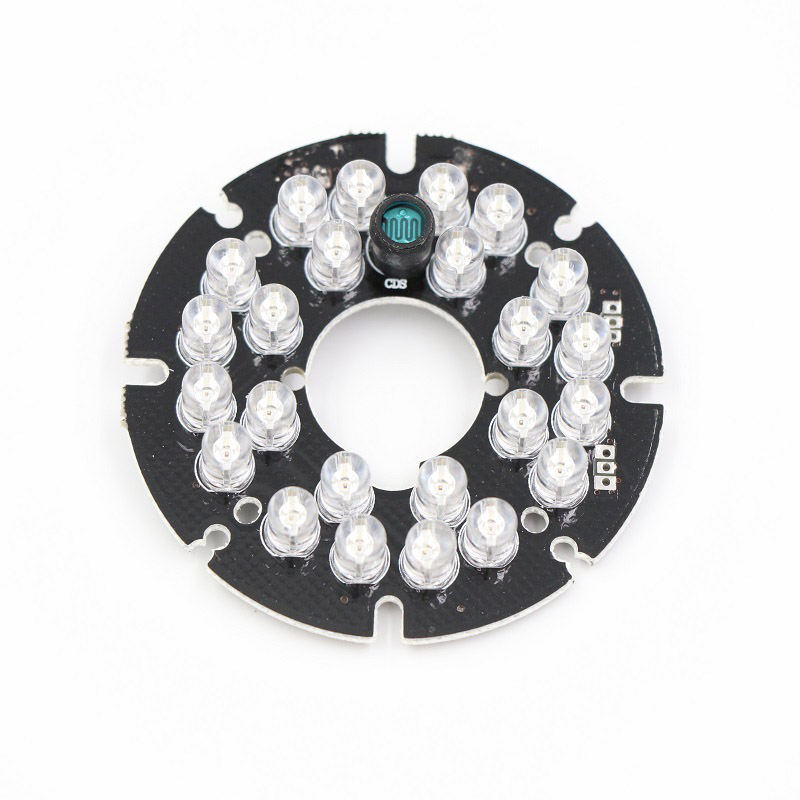 CCTV Accessories infrared light 24 Grain IR LED board for Surveillance cameras night vision diameter 44mm
