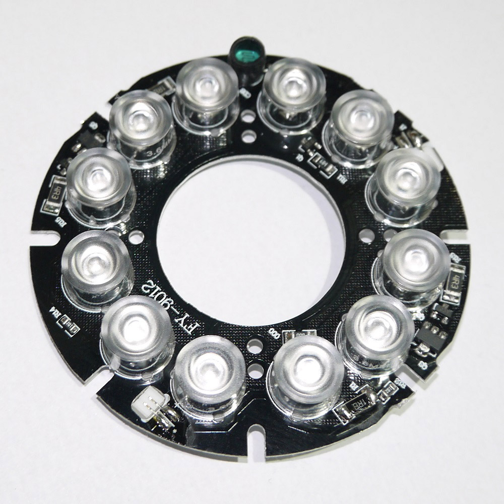 CCTV Accessories infrared light 12 Grain IR LED board for Surveillance cameras night vision diameter 76mm