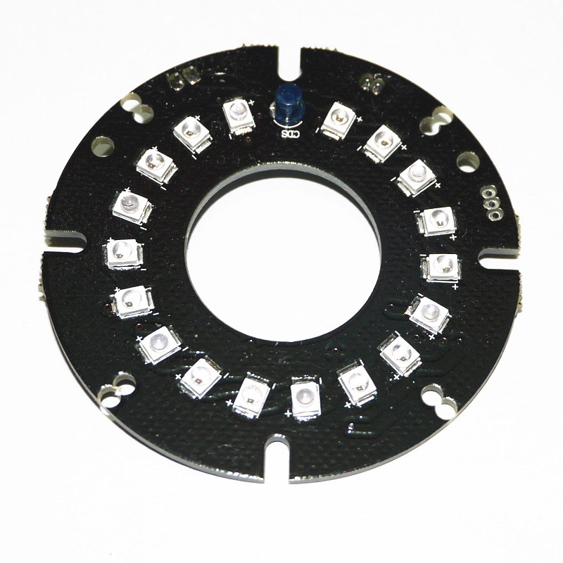 CCTV Accessories infrared light 18 Grain IR LED board for Surveillance cameras night vision diameter 55mm