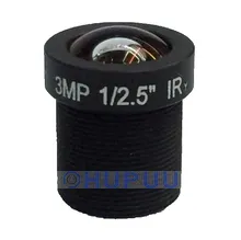6mm 53 Degree Angle 1/2.5" Mount M12 x 0.5 Aperture F1.8 CCTV 3MP Fixed Lens For CCTV Camera