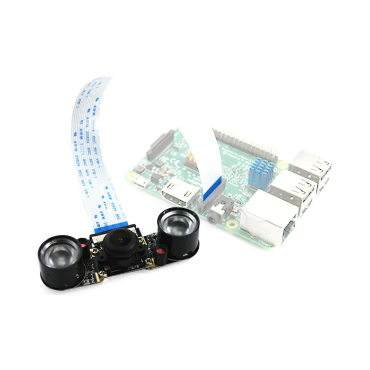 5MP OV5647 CSI Camera Module 130 Degree with IR LED for raspberry pi 4B 3B 2B B+