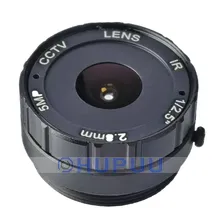 2.8mm 156 Degree 1/2.5" CS Mount Aperture F2.0 5MP CCTV Fixed Lens For CCTV Camera