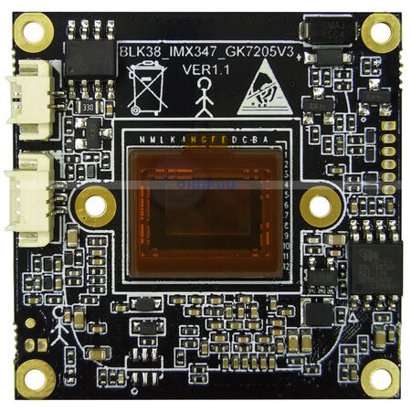 GE347 1/1.8" SONY IMX347 4MP H.265 H.264 IP Starlight CCTV Camera Module board HTML5 single board