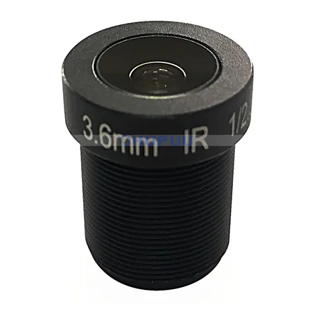 3.6mm 5MP 1/2.5" Mount M12 x 0.5 Aperture F2.0 CCTV Fixed Lens For CCTV Camera